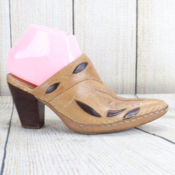 Shoes - Frye Slip-on Heeled Studded Heels Size 6.5